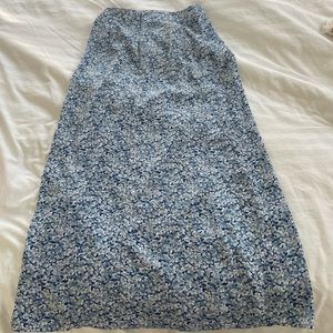 Long spring maxi skirt